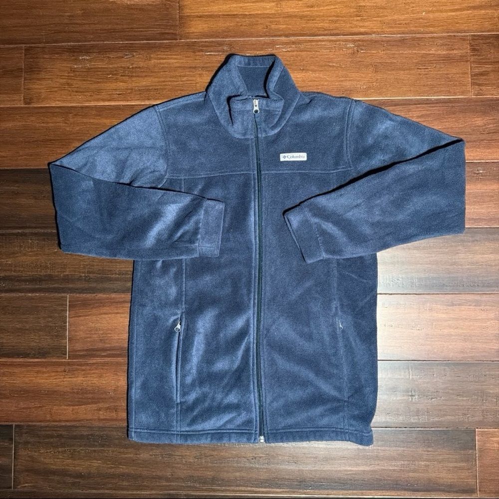 Columbia Gray Full-Zip Fleece Jacket